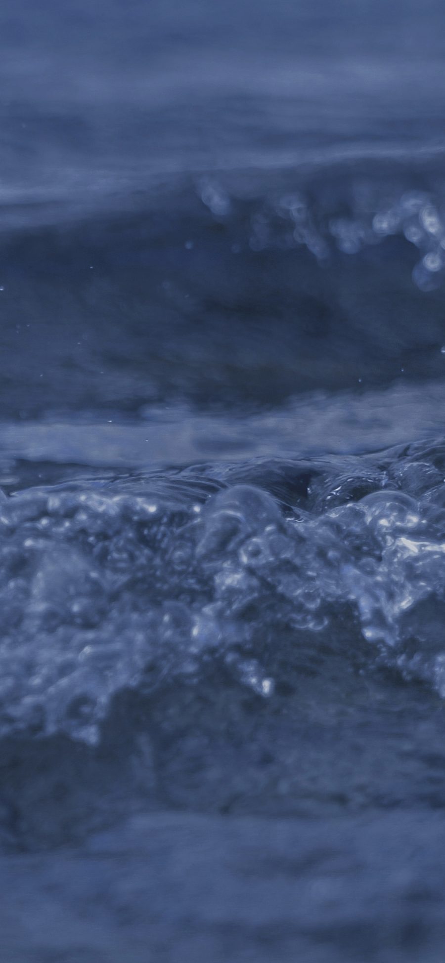 [2436×1125]海水 海浪 蓝色 大海 苹果手机壁纸图片