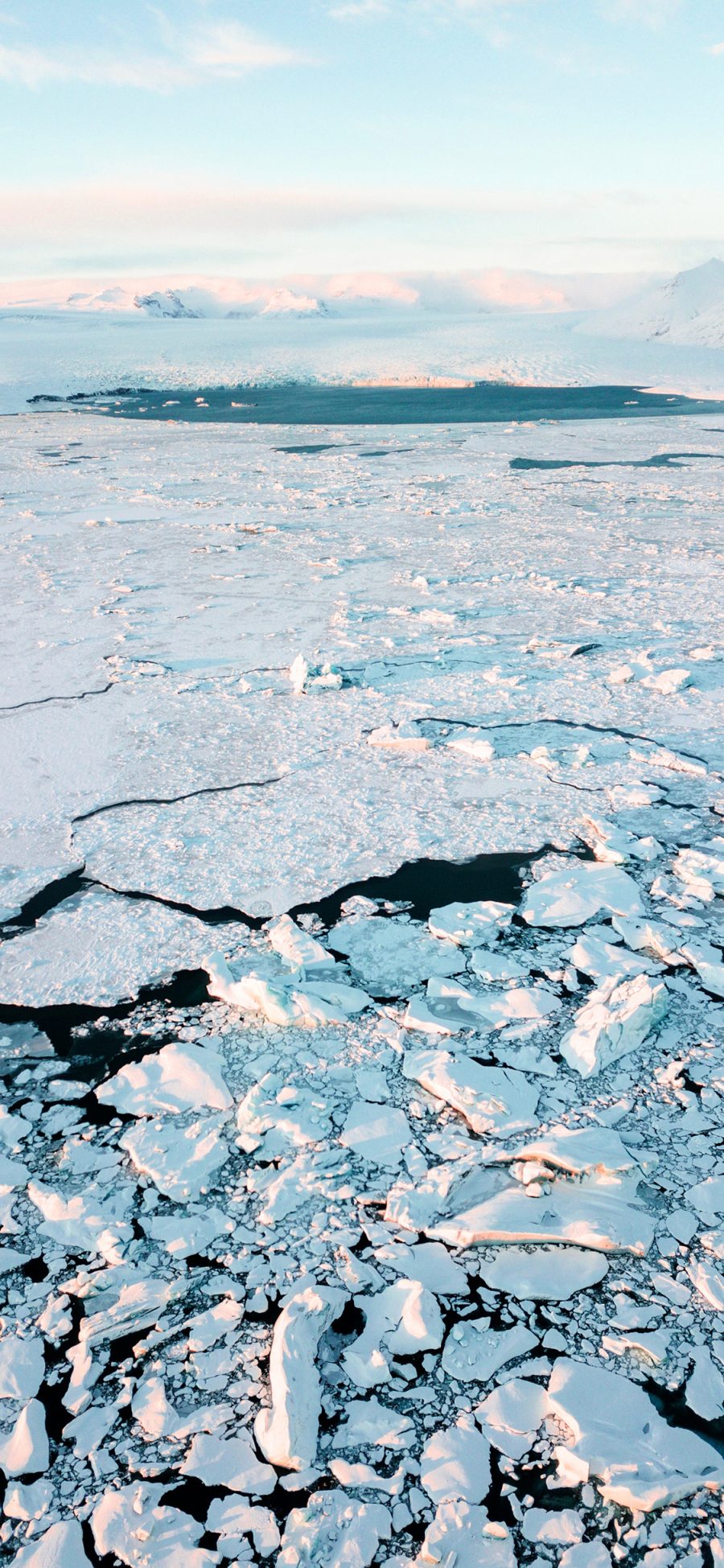 [2436×1125]海洋 结冰 冰川 寒冷 苹果手机壁纸图片