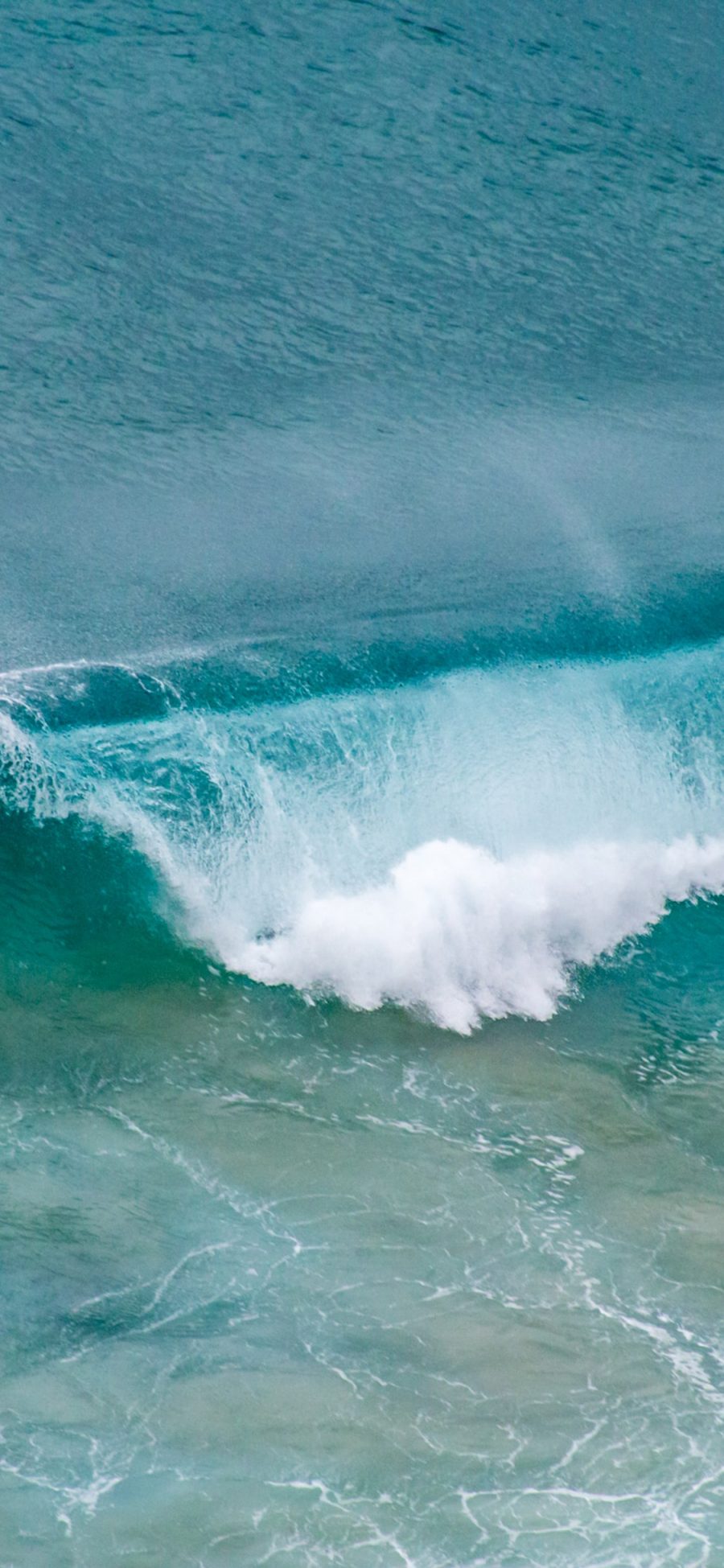 [2436×1125]海浪 浪花 冲浪 大海 苹果手机壁纸图片