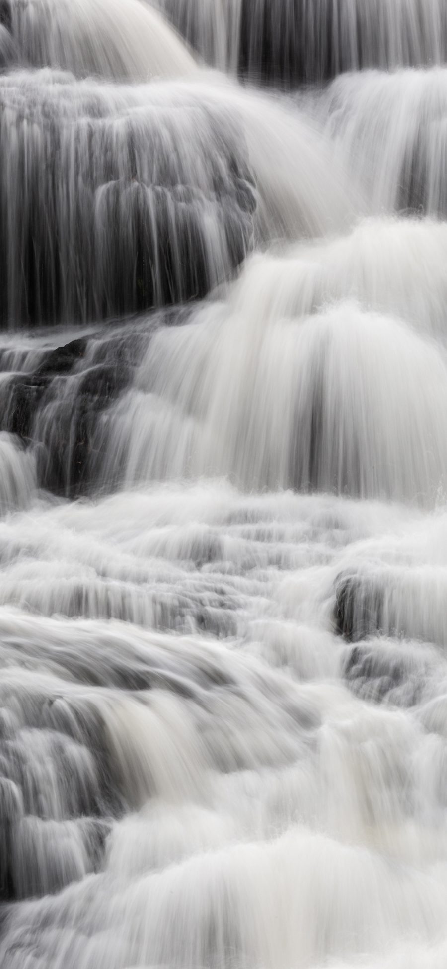 [2436×1125]瀑布 延时 水流 落差 苹果手机壁纸图片