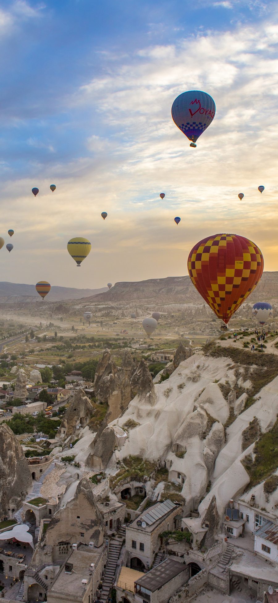 [2436×1125]热气球 土耳其 地貌 景点 苹果手机壁纸图片