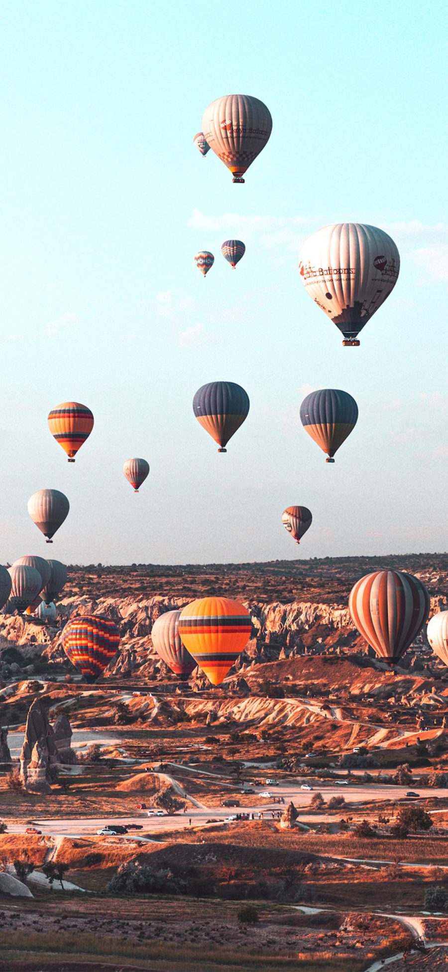 [2436×1125]热气球 土耳其 景点 旅游 苹果手机壁纸图片