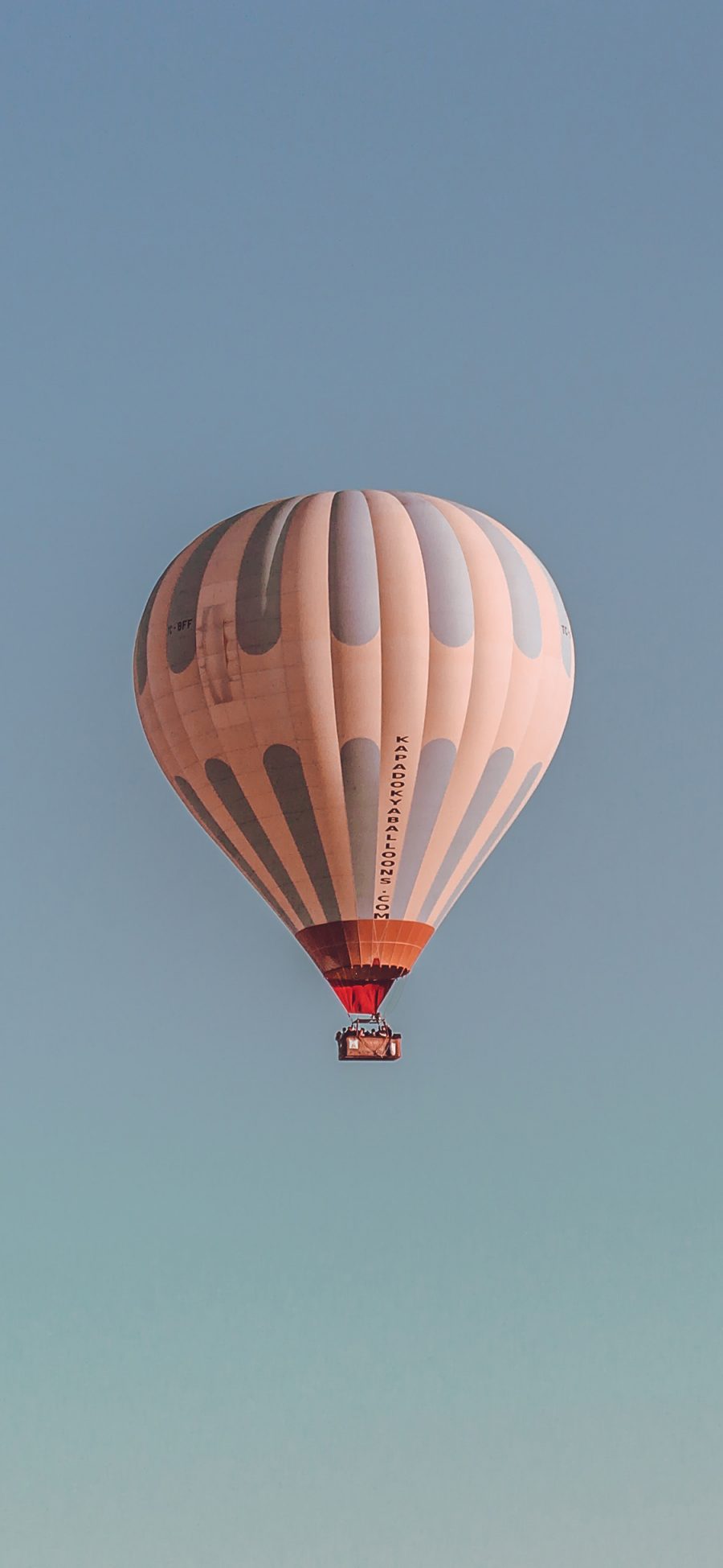 [2436×1125]热气球 景色 天空  飞行 苹果手机壁纸图片