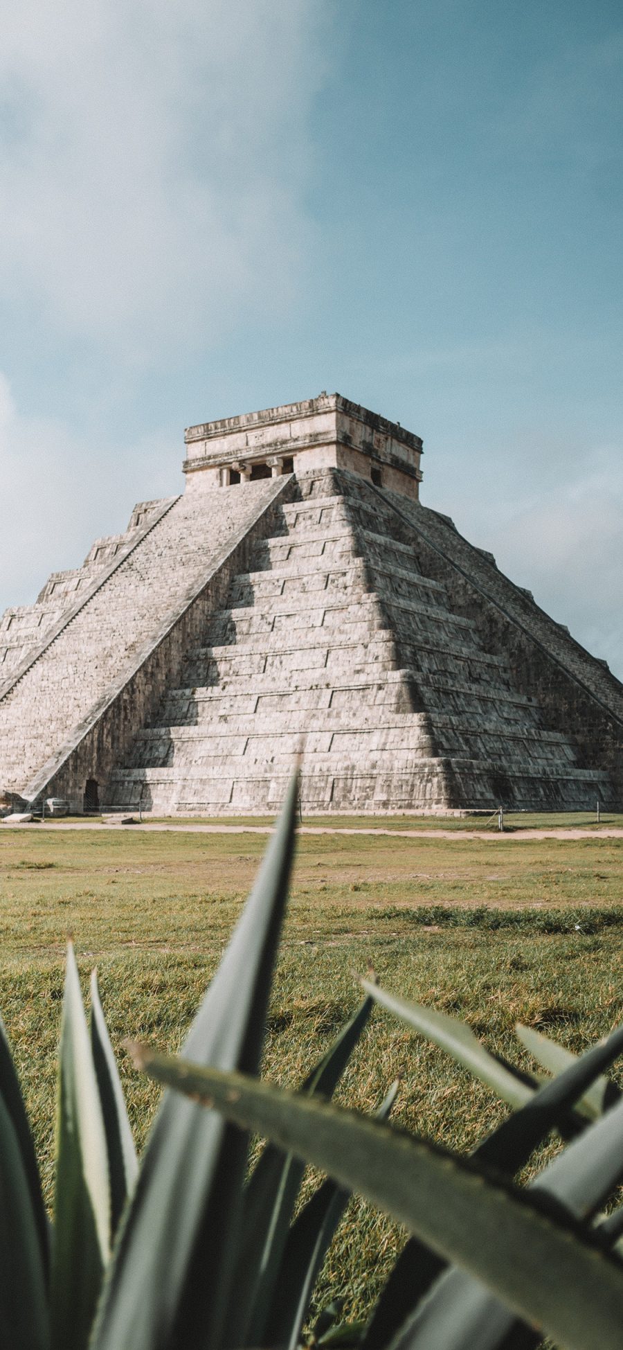 [2436×1125]玛雅库库尔坎金字塔 景点 历史文明 苹果手机壁纸图片
