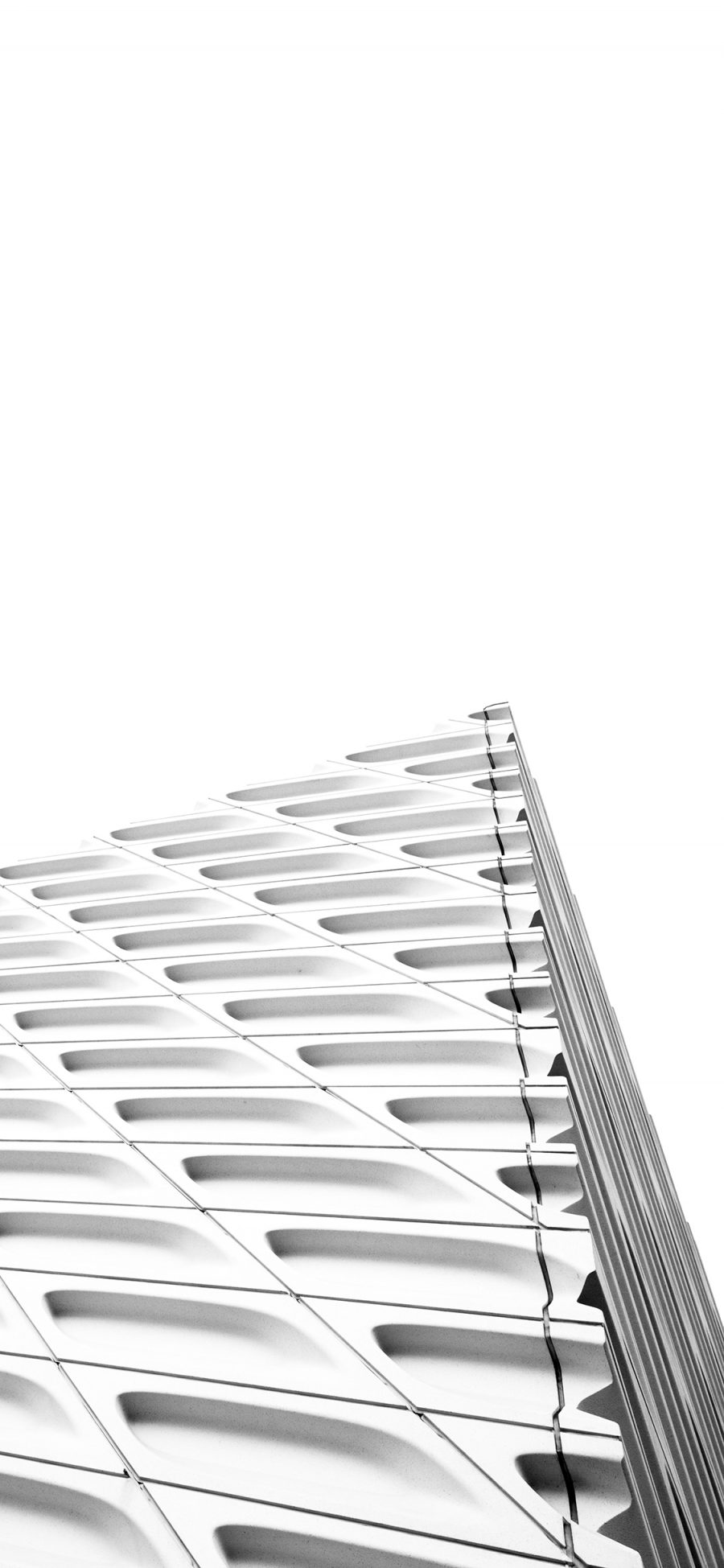 [2436×1125]白色建筑 尖角 结构 线条 苹果手机壁纸图片