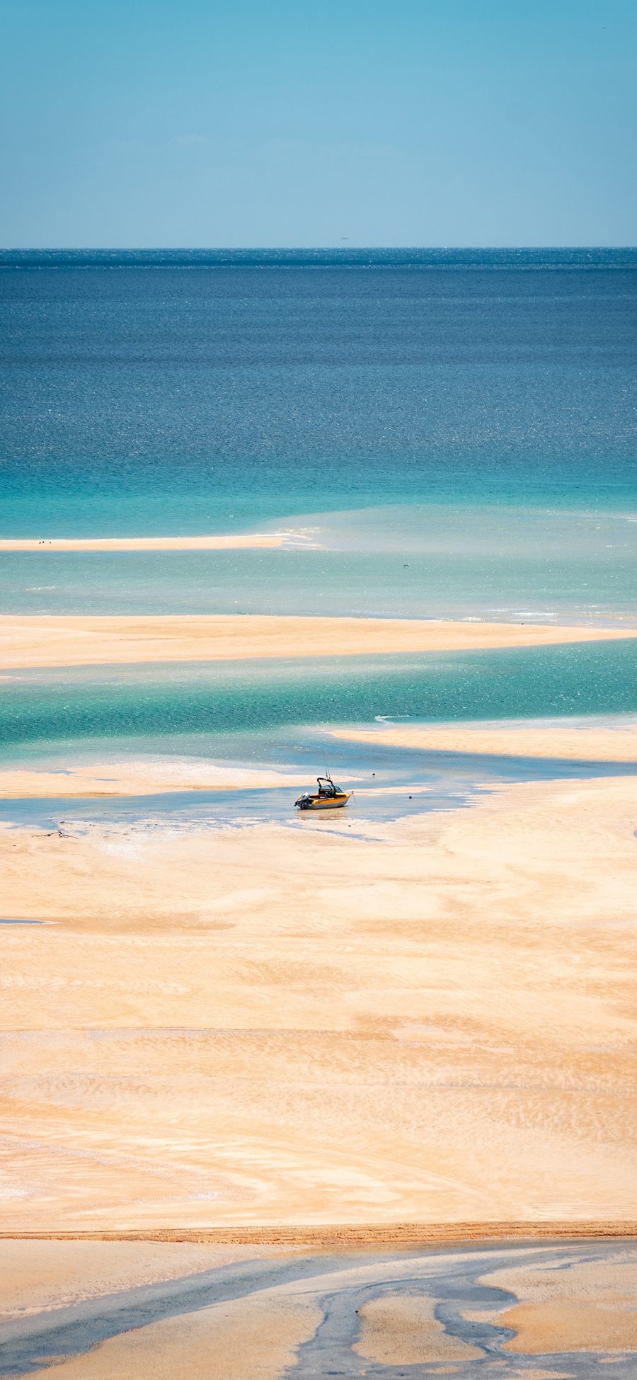 [2436×1125]自然 大海 湛蓝 海滩 美景 苹果手机壁纸图片