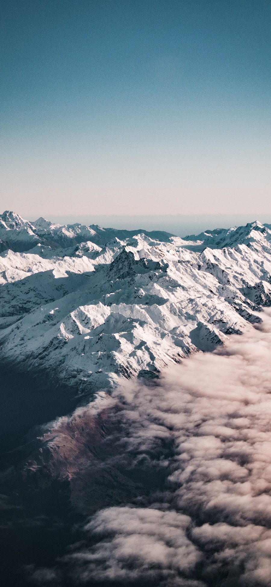 [2436×1125]自然 山峰 群山 雪山 苹果手机壁纸图片