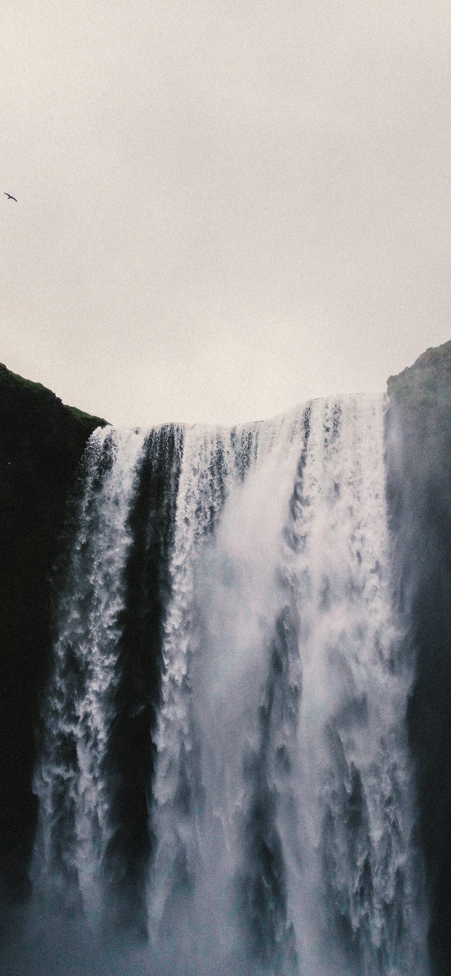 [2436×1125]自然 瀑布 流水 壮观 苹果手机壁纸图片