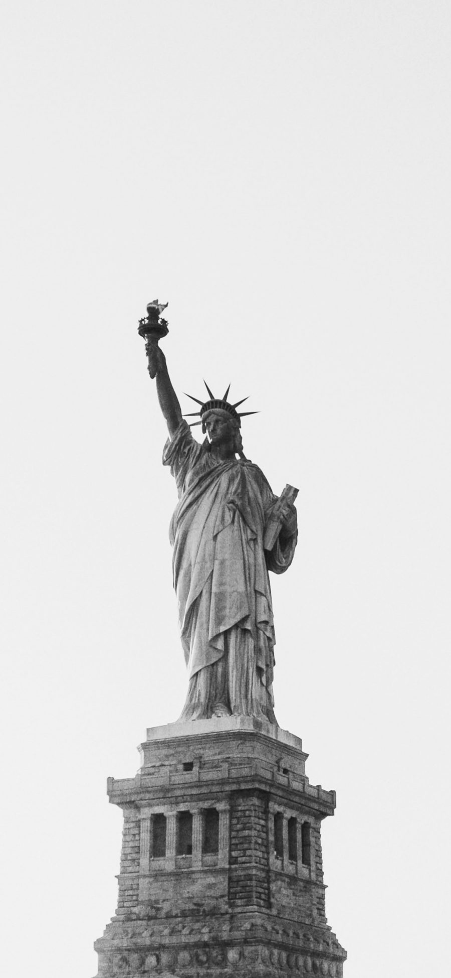 [2436×1125]自由女神像 美国 雕像 苹果手机壁纸图片