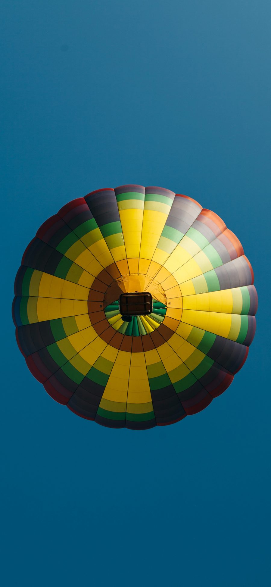 [2436×1125]蓝天 热气球 悬空 娱乐 苹果手机壁纸图片
