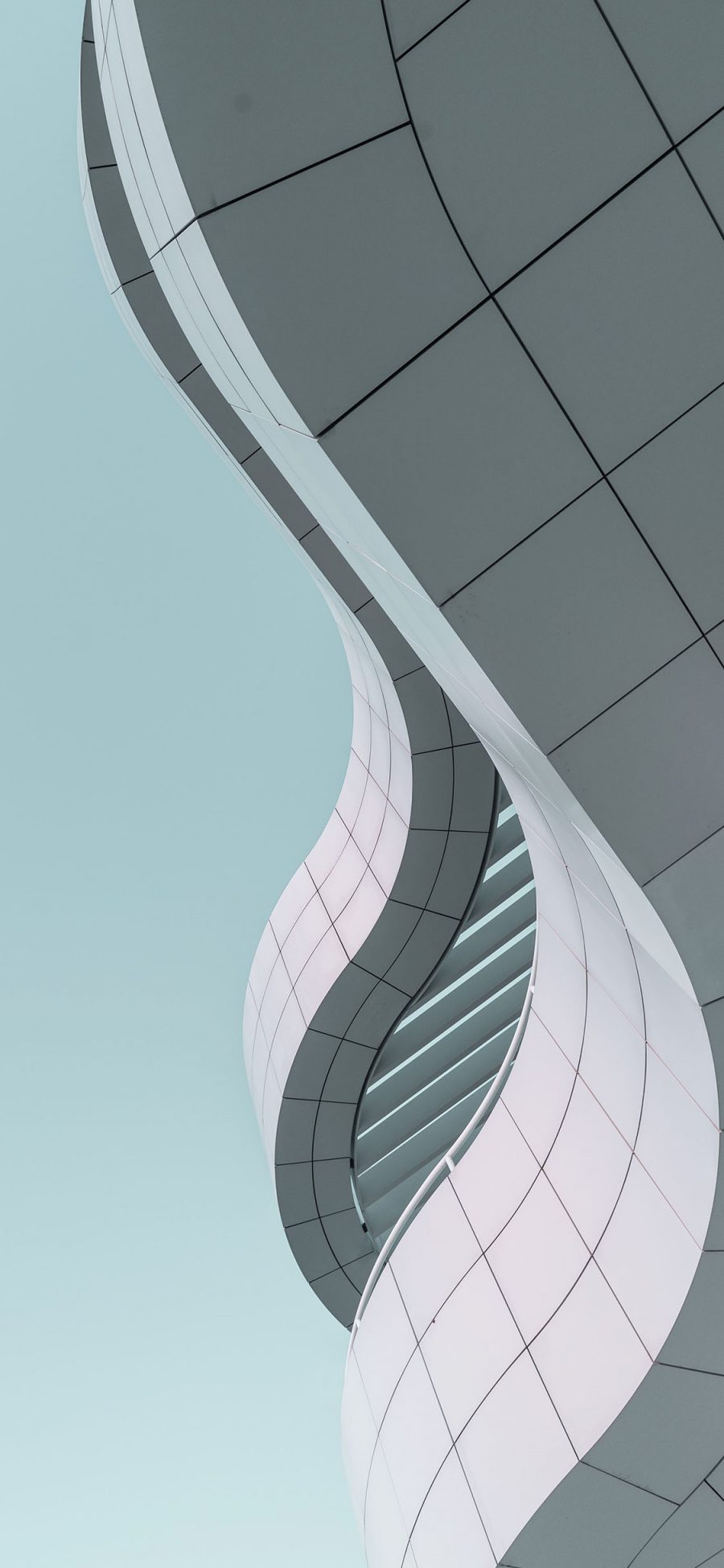 [2436×1125]设计 建筑 设计 曲线 苹果手机壁纸图片