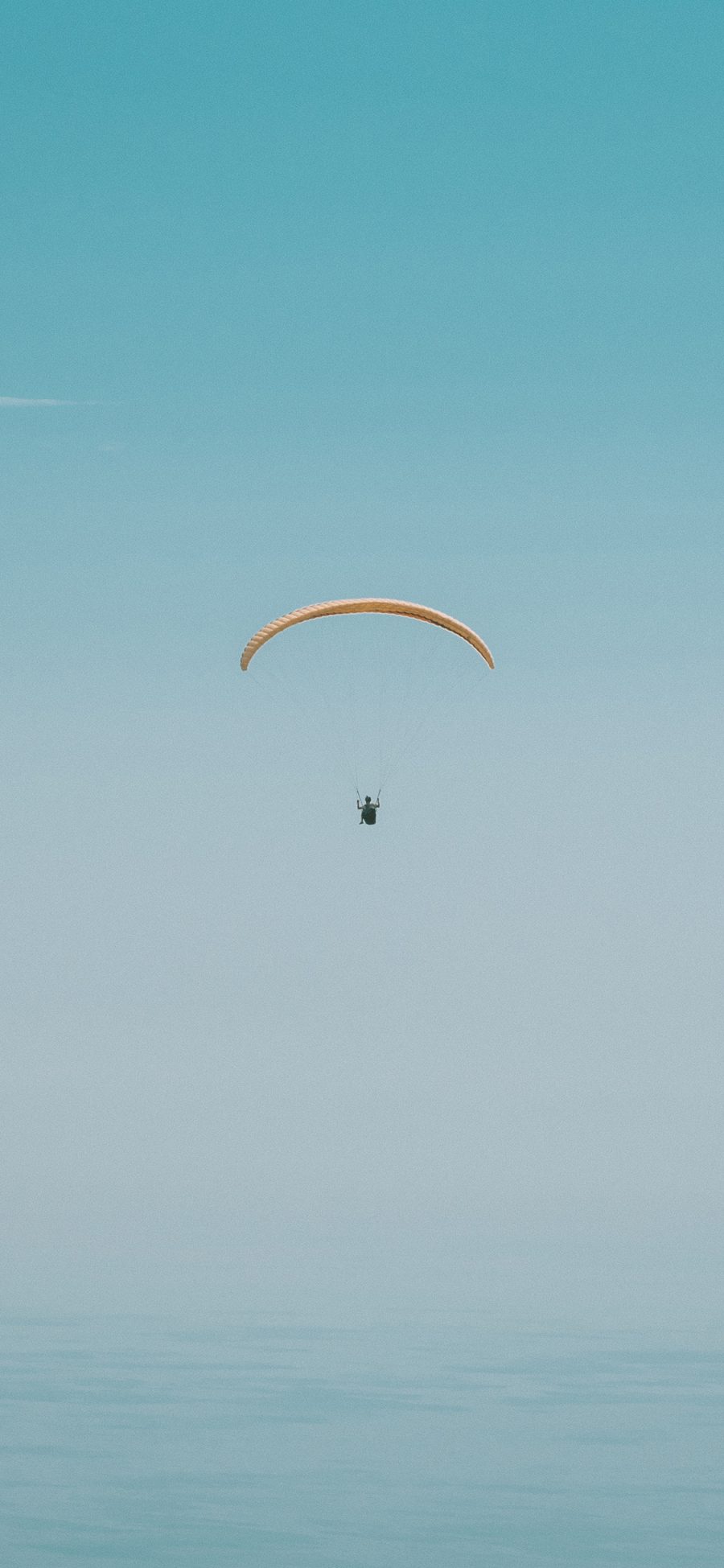 [2436×1125]跳伞 风景 天空  降落 苹果手机壁纸图片