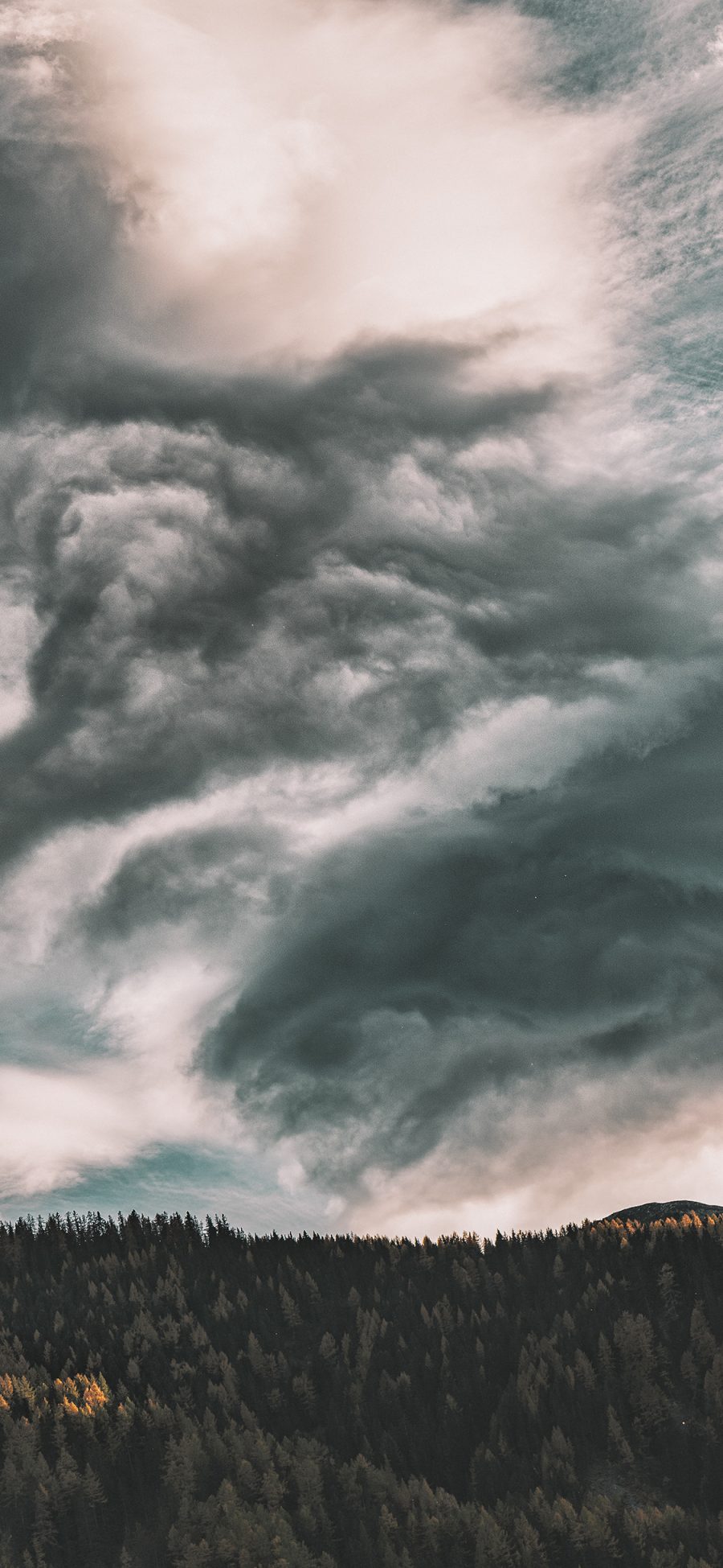 [2436×1125]郊外 天空 云层 植被 自然美景 苹果手机壁纸图片