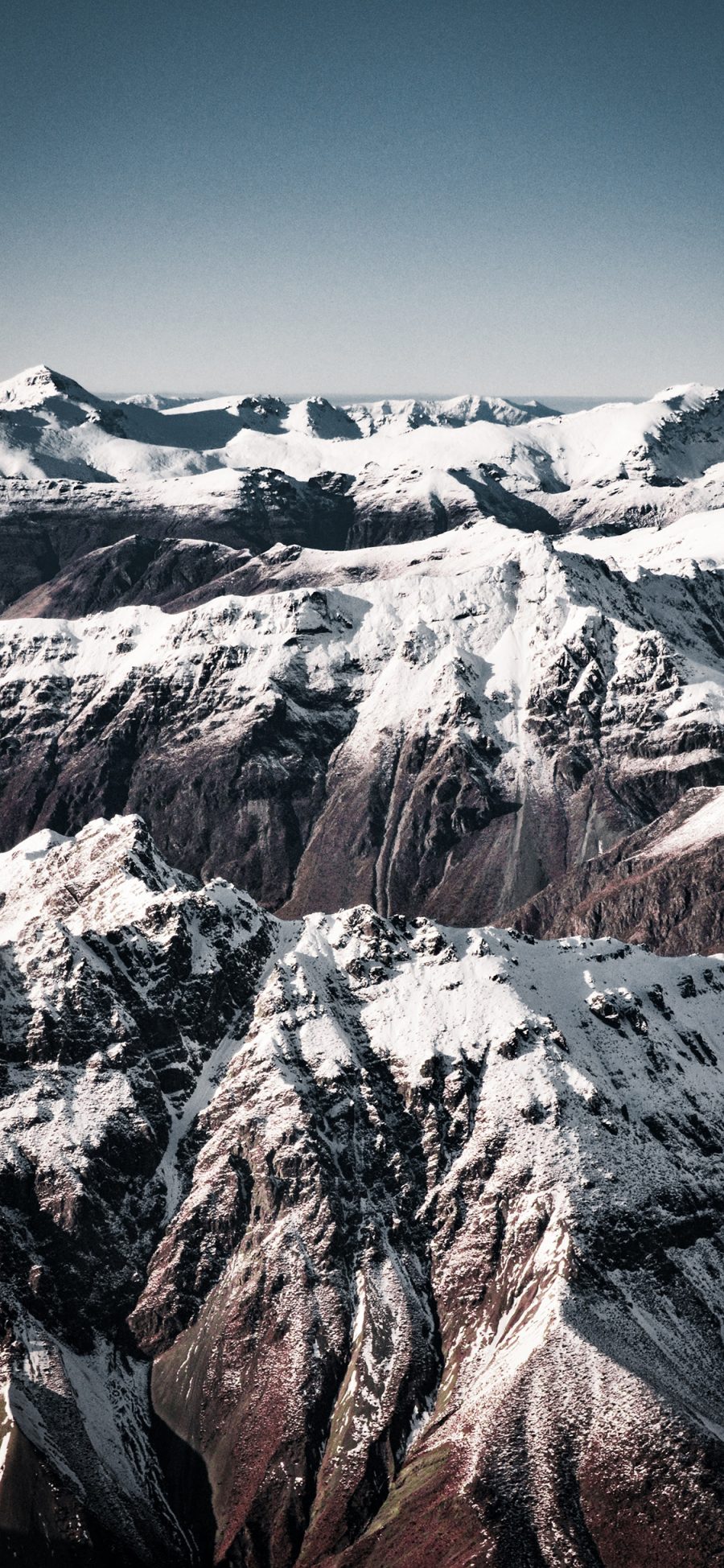 [2436×1125]郊外 山峰 雪上 壮观 苹果手机壁纸图片