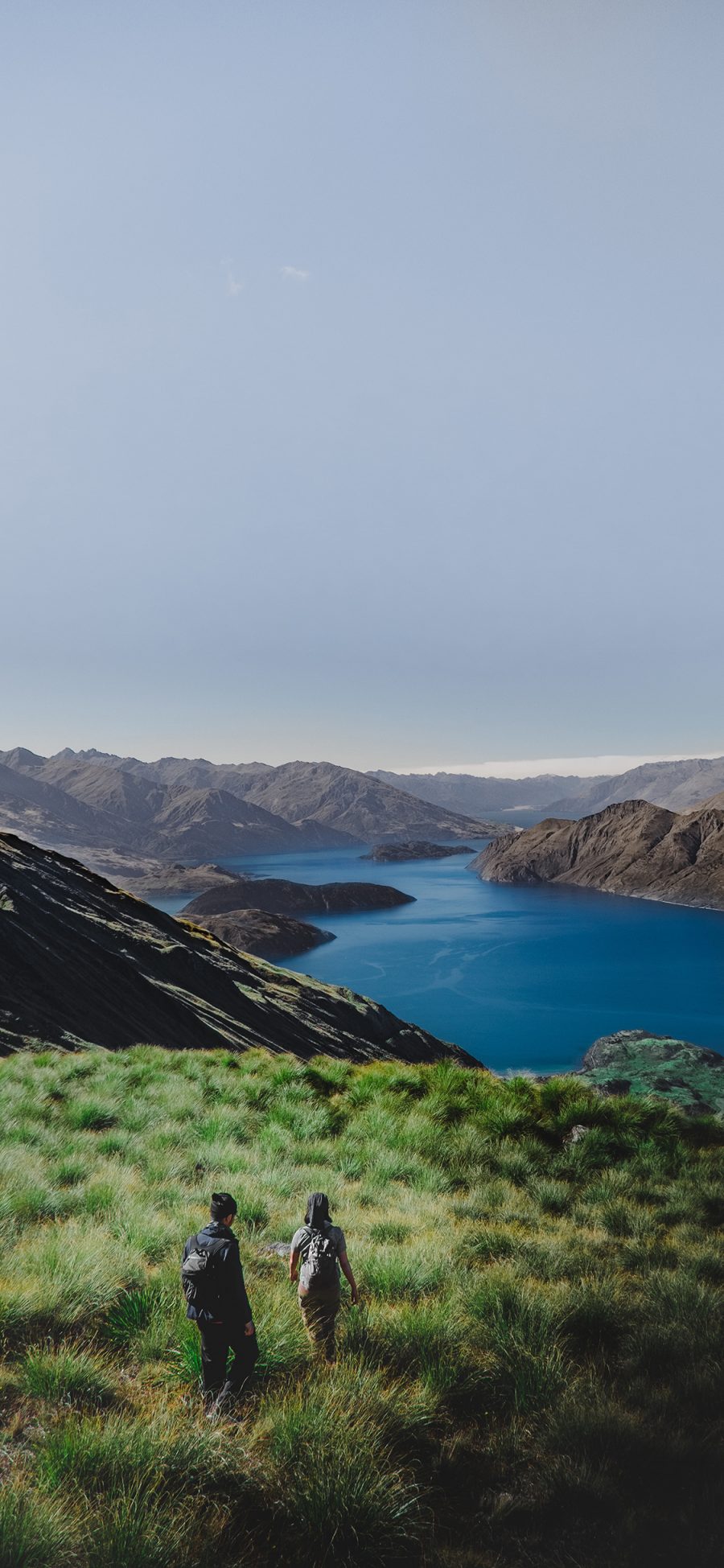 [2436×1125]郊外 山河美景 草地 苹果手机壁纸图片