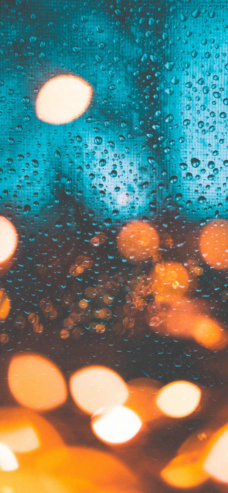 [2436×1125]雨水 光 玻璃 水滴 水珠 苹果手机壁纸图片