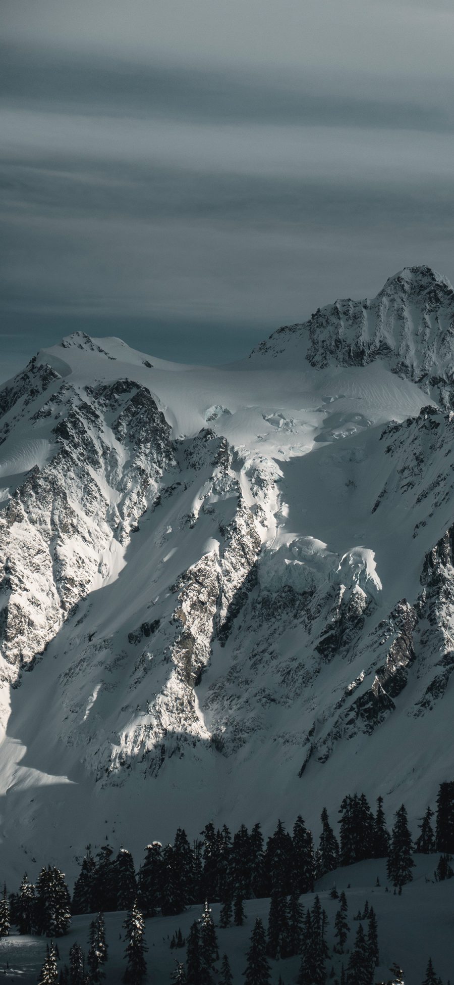 [2436×1125]雪山 自然 壮观 覆盖 苹果手机壁纸图片