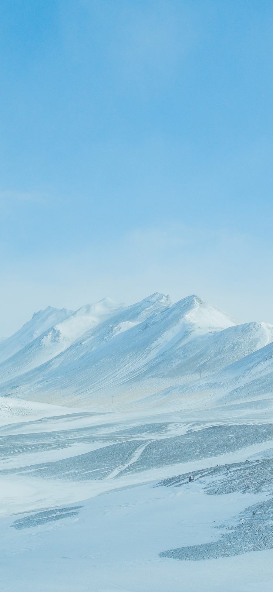 [2436×1125]雪山 雪地 冬季 寒冷 苹果手机壁纸图片