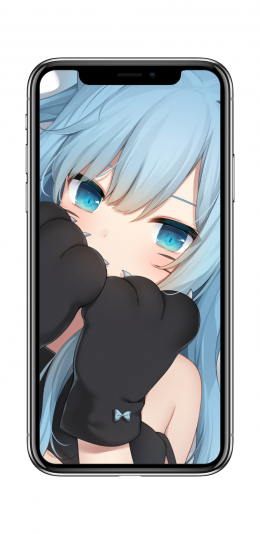 猫耳 兽耳 蓝色眼睛 猫羽雫 手套 4k手机壁纸动漫2160x3840