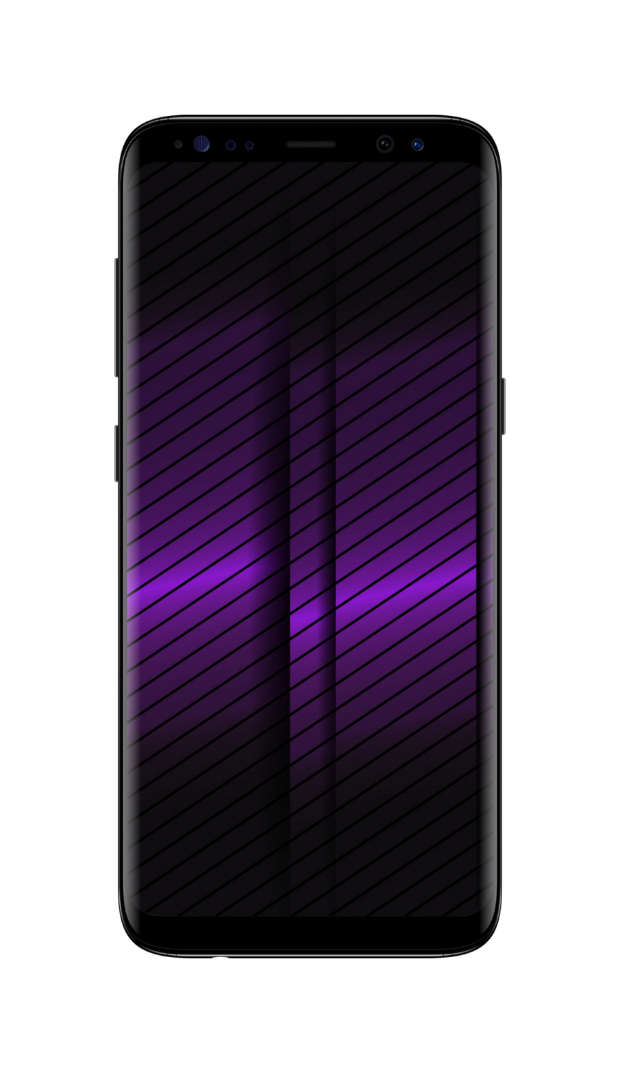 2400×1080 黑色 紫色 条纹 抽象 手机壁纸图片