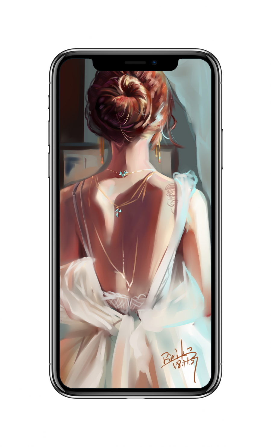 少女,唯美后背,后颈,4k手机壁纸美女2160×3840