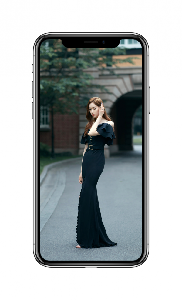 刘令姿黑色礼服裙子美女4k手机壁纸