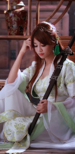 超清2K手机壁纸(2960x1440)古风美女壁纸