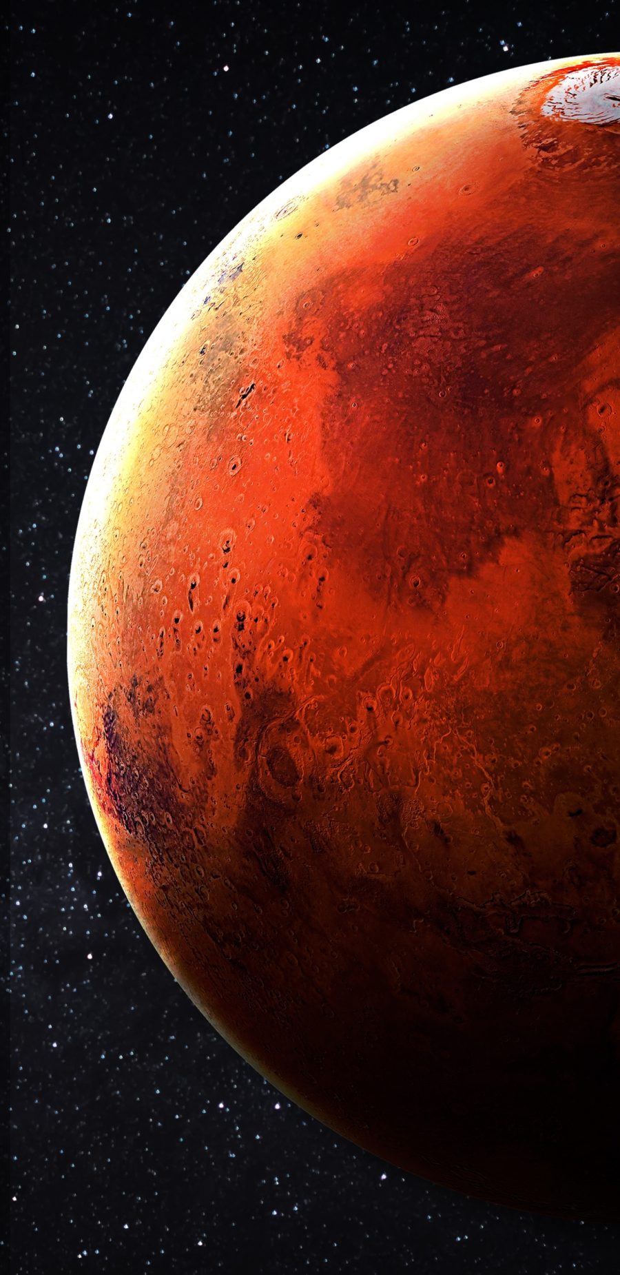 Mars类似iphoneX 星球壁纸图片（2960×1440 2K）