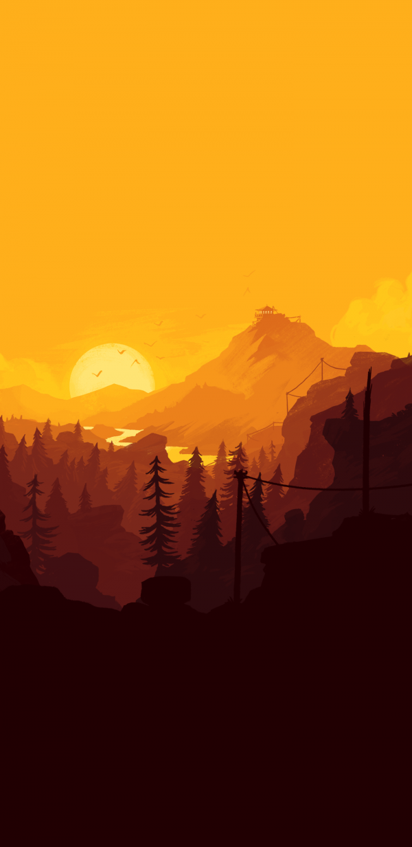 [2960x1440 2K手机壁纸]Firewatch看火人