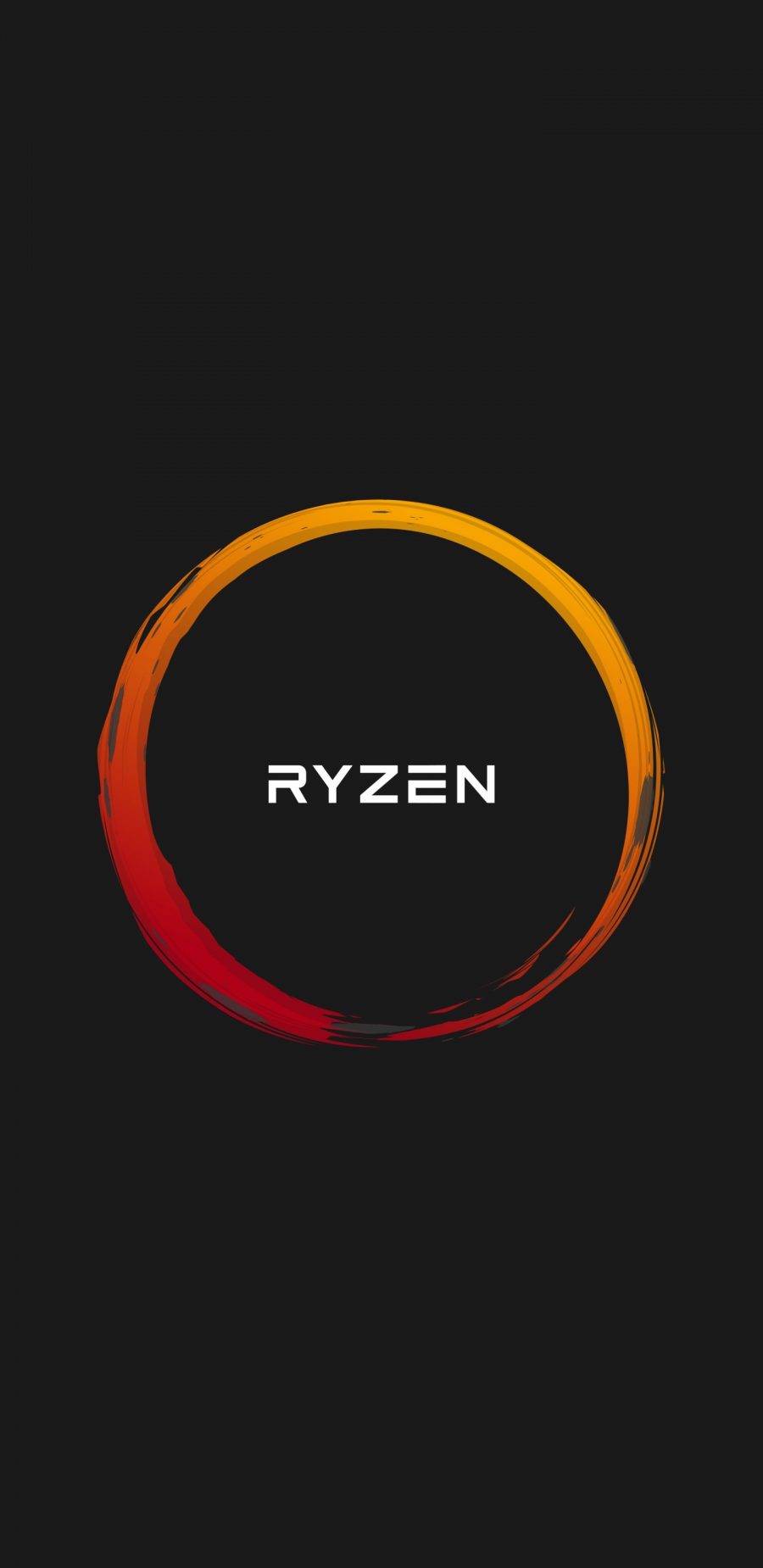 AMD Ryzen品牌LOGO壁纸 (1440×2960)