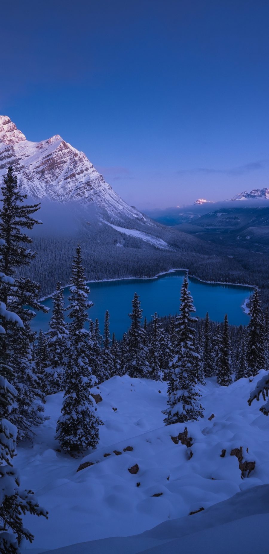 [2K 2960×1440]Banff National公园雪景壁纸图片