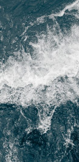 3200x1440 深蓝的海面白色的浪花