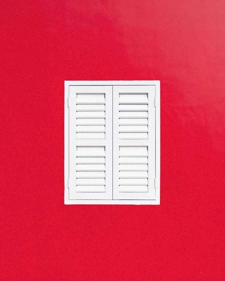 红色的房子创意壁纸